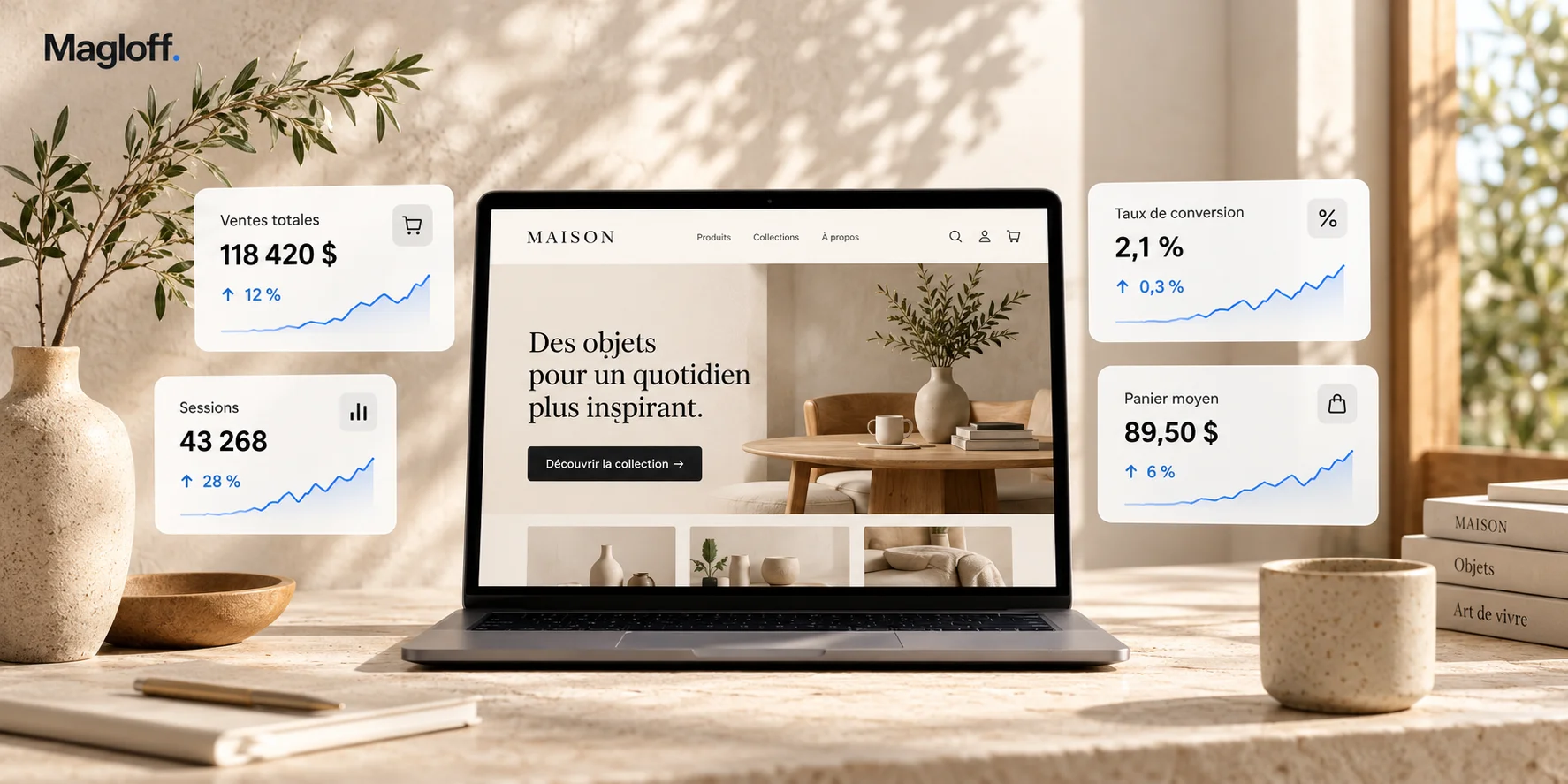 Analyse de croissance d’une boutique Shopify