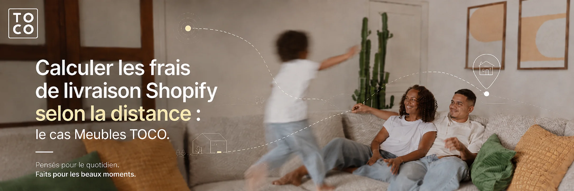 Meubles TOCO — calcul des frais de livraison Shopify selon la distance